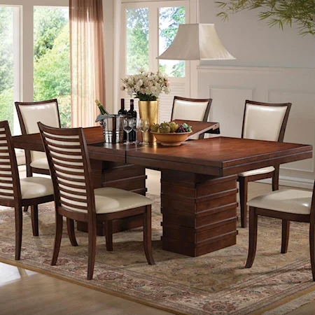 Double Pedestal Casual Dining Table